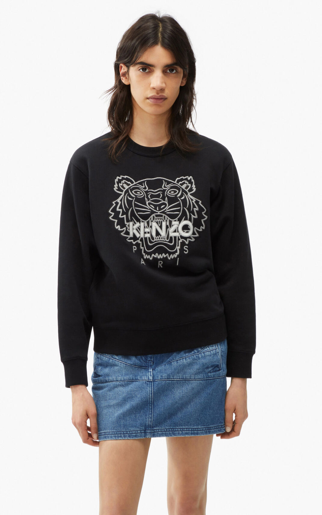 Kenzo Tiger Sweatshirt Dame - Sort DK-815477